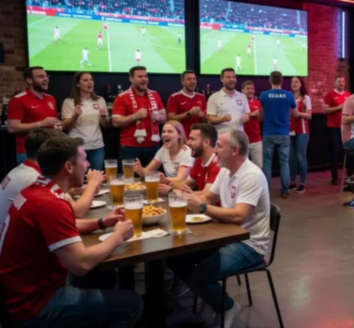 Bar sportowy Rue Creative Paweł Ostrowski z transmisją meczu na żywo